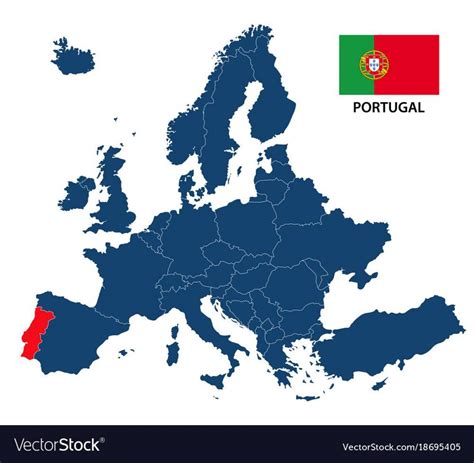 portugal europa kaart